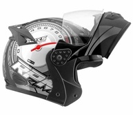 Capacete Moto Mixs Gladiator RPM Articulado Escamoteável Robocop Brilhante - Segurança e Estilo - imagem 4