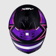 Capacete Feminino Fechado ASX Draken Pilot Azul Rosa - Segurança e Estilo para Sua Moto - imagem 4
