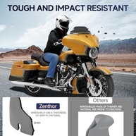 Para-brisa Moto Harley Davidson Touring 20cm Preto - Proteção e Estilo - imagem 5