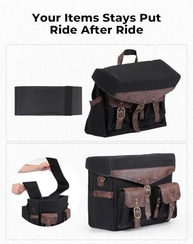 Bolsa de Selim KEMIMOTO 36L Vintage: Estilo e Praticidade para sua Moto - imagem 4