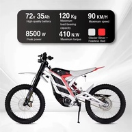 Moto Elétrica 8500W 90km/h: Aventura Off-Road! - imagem 4