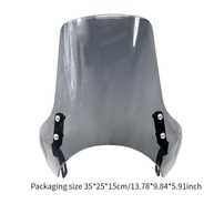 Defletor de Vento para Moto KiBcsLic - Proteção Essencial e Estilo para Speed 400/400x (Cinza) - imagem 4