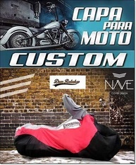 Capa Premium para Moto Custom Vermelha: Proteção e Estilo Incomparáveis - imagem 1
