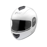 Capacete Moto Infantil Fly Young Belle Branco e Prata: Segurança e Estilo para Pequenos Aventureiros! - imagem 3