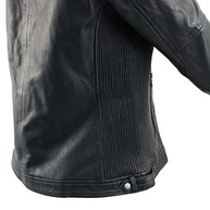 Milwaukee Leather Jaqueta feminina vintage SFL2813 de couro preto estilo moto - imagem 5