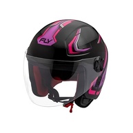 Capacete Fly Jet HG Vortex Preto/Pink 56: Segurança e Estilo para Sua Moto - imagem 3