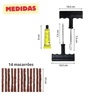 Kit Reparo Pneu Profissional Premium: 17 Peças para Carro e Moto - imagem 3