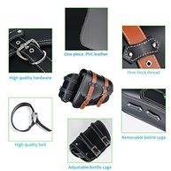 Bolsa de Selim Moto em Couro Sintético PVC: Alforje Lateral Impermeável Universal com Porta-Copo - imagem 5