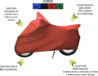 Capa de Moto Honda NX 150 Luxo Premium - Proteção Total sem Riscos na Pintura (Vermelho) - imagem 5