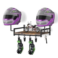 Organize Sua Garagem: Suporte de Parede OYEAL para Capacetes e Acessórios de Moto - imagem 2