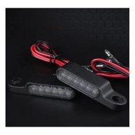 Pisca Seta LED Café Racer Moto Custom - Preto Cromado Laranja (Par) - imagem 5