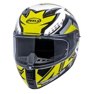 Capacete Fechado Peels Icon 23 Track Branco/Amarelo - Segurança e Estilo para Sua Moto - imagem 3