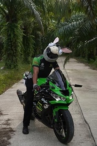 Capa Divertida para Capacete de Moto - Carbon Moto Gear | Destaque-se e Divirta-se! - imagem 3