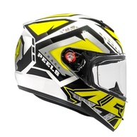 Capacete Fechado Peels Icon 23 Track Branco/Amarelo - Segurança e Estilo para Sua Moto - imagem 5