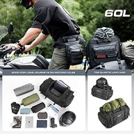 Bolsa Traseira Expansível Rhinowalk 60L: Aventura Impermeável para Sua Moto - imagem 5