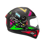 Capacete Fly Moto Drive 2 HG Nytro Preto Fosco/Color - Segurança e Estilo para Sua Pilotagem - imagem 1