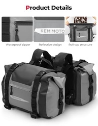 Alforjes Moto Impermeáveis Kemimoto 50L PVC: Aventura Segura e Confortável - imagem 5