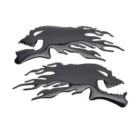 Adesivo 3D Caveira Chama Universal - Decalque Requintado para Moto com Proteção Solar e Design Personalizado (Preto) - imagem 1