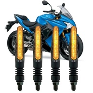 Kit 4 Piscas Seta Palito LED Slim Universal para Moto: Segurança e Estilo - imagem 1