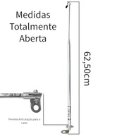 Antena Corta Pipa Moto Retrátil 2 Estágios: Segurança Anti Cerol Essencial - imagem 4