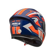 Capacete Peels Spike II Win Azul/Laranja 56: Segurança e Estilo para Sua Moto - imagem 5