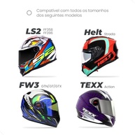 Viseira Dourada 2.00mm para Capacete LS2, Helt, Texx, GT'S - Moto Visão - imagem 5