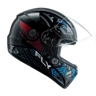 Capacete Moto Fechado Fly F-9 Preto e Azul: Segurança e Estilo para Você! - imagem 5