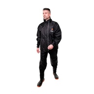 Capa De Chuva Nylon Conjunto Roupa Impermeável Pioneira Motoqueiro Motoboy Motociclista Preto Masculino Com Bolso Interno - imagem 2