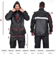 Capa De Chuva Motoqueiro Motoboy Conjunto Calça e Jaqueta Impermeável Reforçada PREMIUM - imagem 1