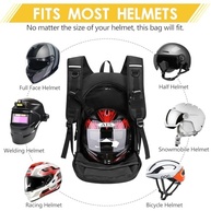 Mochila de motocicleta masculina, à prova d'água, para capacete, refletiva, bolsa para capacete - imagem 4