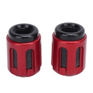 Cryfokt Tampas de Válvula de Pneu para Motocicleta Zontes - Alumínio Premium (Vermelho) - imagem 3