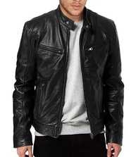 Jaqueta masculina de couro sintético casual de motocicleta, jaqueta masculina de couro sintético para primavera e outono - imagem 3