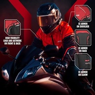 Jaqueta masculina AHS Zenith X7 para motocicleta, jaqueta de motocicleta, impermeável, proteção CE blindada para todas as estações - imagem 5