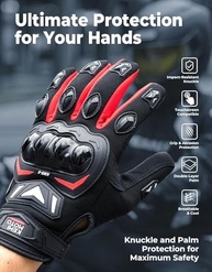 Luvas de Motocicleta KEMIMOTO: Proteção e Conforto para Ciclismo e Aventura Off-Road - imagem 3
