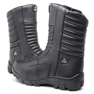 Bota para Motociclismo Dakkar em Couro Palmilha Anatômica Cano Alto - imagem 4