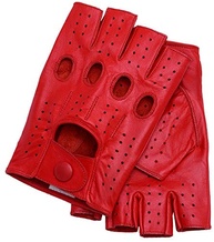 Riparo Motorsports Luvas masculinas de couro sem forro para motociclismo, Vermelho, Small - imagem 2