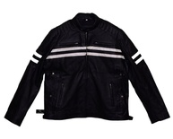 Jaqueta masculina de couro refletiva HD para motociclista - Jaqueta Harley para motocicleta - Jaqueta de ventilação com elos de passagem - imagem 1
