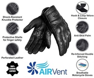 Luvas de Couro HWK Masculinas: Proteção e Estilo para Motociclistas - imagem 4