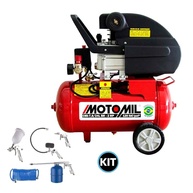 Motocompressor de Ar Motomil 7,6PCM 24L 2HP Monofásico 220V + Kit 5 Acessórios - imagem 2