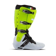 Bota Motocross Articulada Jett Hi-Vis Branca/Verde - Segurança e Performance para Pilotos - imagem 2