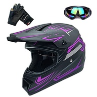 Capacete Motocross Vermelho Juvenil Unissex DOT - Aventura Off-Road e Mountain Bike - imagem 2