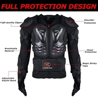 Jaqueta de Proteção RIDBIKER: Segurança Completa para Motocross, MTB e Off-Road (Vermelha XXL) - imagem 4