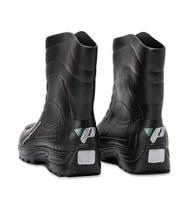 Bota De Pvc Para Chuva Cano Medio Impermeável Preta Pantaneiro Motocilcista Motoqueiro Uso Geral - imagem 5