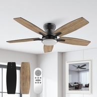 Ventilador de Teto com Luz LED e Controle Remoto | 6 Velocidades, Motor DC Silencioso e Design Moderno - imagem 1