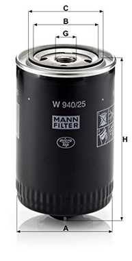 Filtro de Óleo Mann Filter W940/25: Proteção Essencial para o Motor do seu Carro - imagem 4