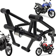 Protetor Stunt Race para Yamaha Fazer 150, Factor 150 e 125 - Slider de Motor e Carenagem (Preto Brilho) - imagem 1