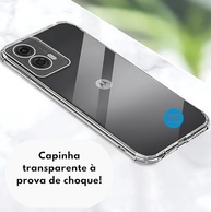 Kit Premium Capa Anti-Impacto Transparente + Película Cerâmica 9D para Motorola Edge 50 - FD Acessórios - imagem 4
