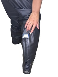 Capa de Chuva Feminina PVC Impermeável Motoqueira Flexível Motos Confortável Barata Par de Meia - imagem 3