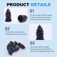 KAKUPPA Kit Profissional de Reparo de Pneu: Solução Rápida e Durável para Carros, Caminhões e Motos - imagem 5