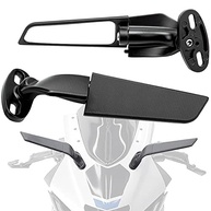 Espelho Retrovisor Asa Aerodinâmica para Motos Esportivas - Ângulo Amplo Ajustável - imagem 2